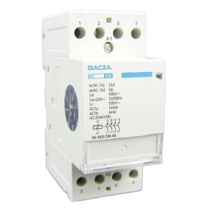 Gacia installatierelais 25a 4 polig 4 NC - HC-2504