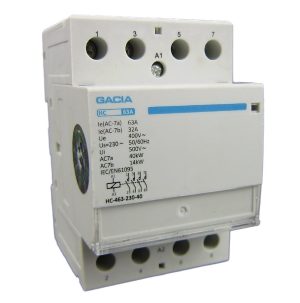Gacia installatierelais 63a 4 polig 4 NC - HC-6304