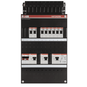 ABB busboard groepenkast 1 fase 8 groepen + beltrafo 220 x 390
