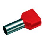 Adereindhuls 10mm2 twin rood - 100 stuks