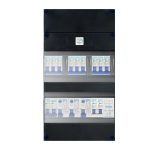 Gacia groepenkast 1 fase 9 groepen + beltrafo + kookgroep