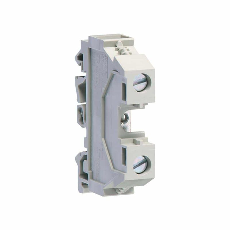 Hager-montageklem-10mm2-grijs.jpg Hager montageklem 10mm2 grijs