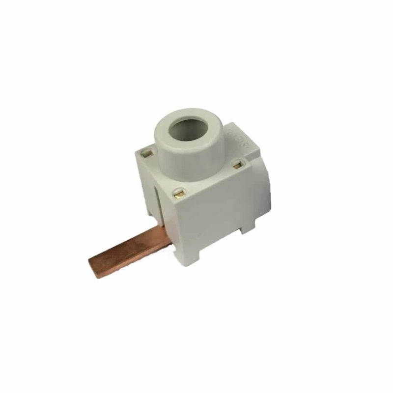 Sep aftakblok pin 1 fase 25mm² stift 27mm grijs