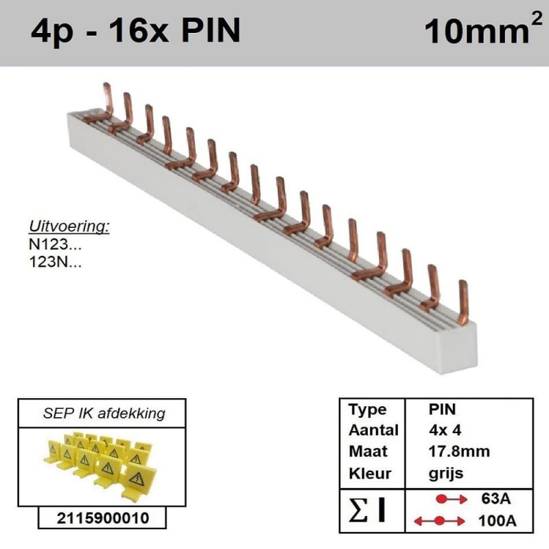 Sep-kam-pin-4-fase-16-polig-178mm-gebogen-grijs.jpg Sep kam pin 4 fase 16 polig 178mm gebogen grijs