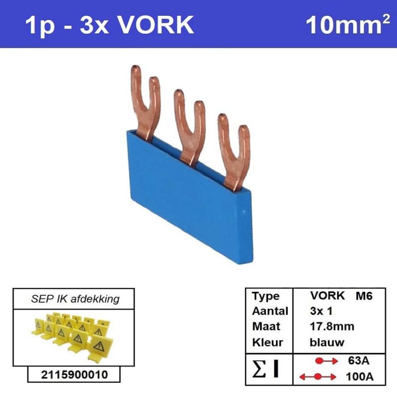 Sep-kam-vork-M6-1-fase-3-polig-178mm-blauw.jpg Sep kam vork M6 1 fase 3 polig 178mm blauw