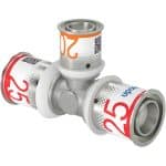 Uponor MLC perskoppeling T stuk 25 20 25