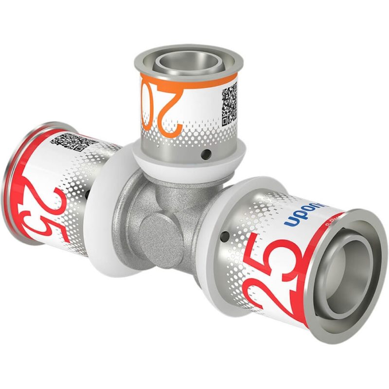 Uponor MLC perskoppeling T stuk 25 - 20 - 25 Uponor MLC perskoppeling T stuk 25 x 20 x 25