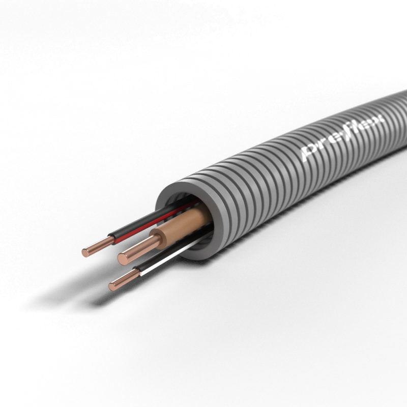 Preflex flexbuis 1 x 2,5mm2 2x 1,5mm2 16mm - 100 meter Preflex flexbuis 1 x 2,5mm2 2x 1,5mm2 16mm - 100 meter