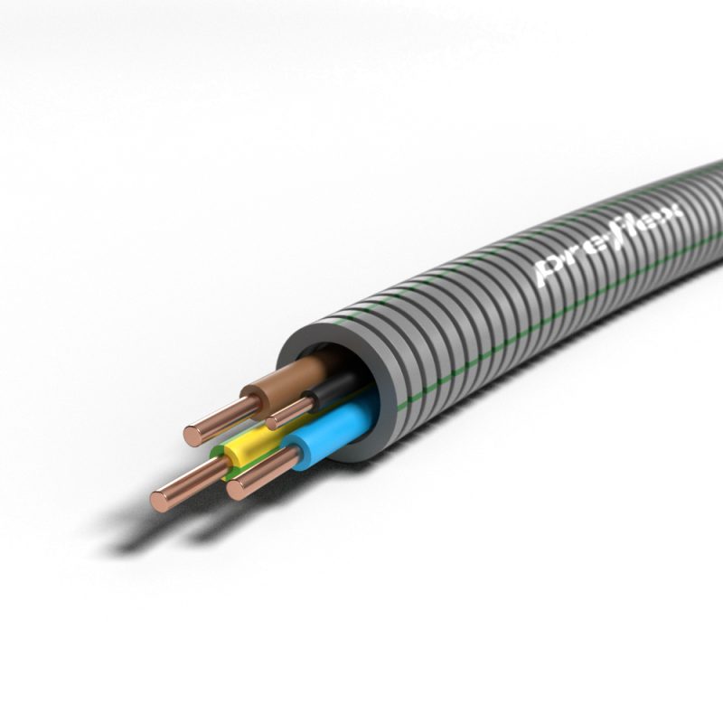 Preflex flexbuis 3 x 2,5mm2 1x 1,5mm2 20mm - 100 meter Preflex flexbuis 3 x 2,5mm2 1x 1,5mm2 20mm - 100 meter