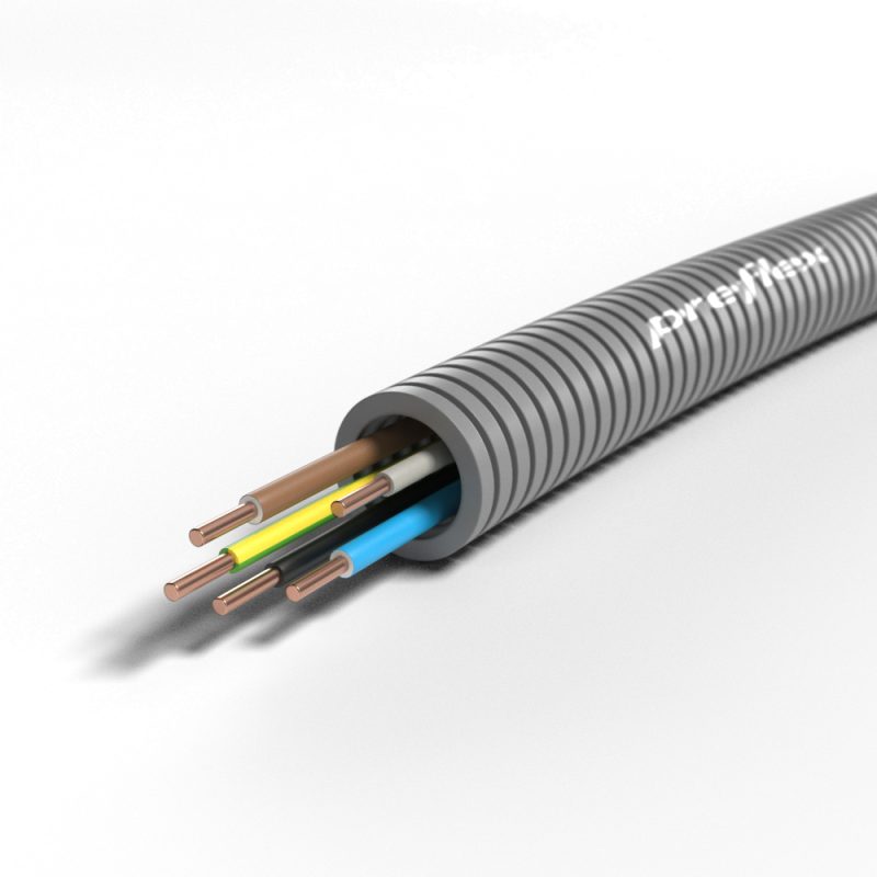 Preflex flexbuis 5 x 2,5mm2 20mm - 100 meter Preflex flexbuis 5 x 2,5mm2 20mm - 100 meter