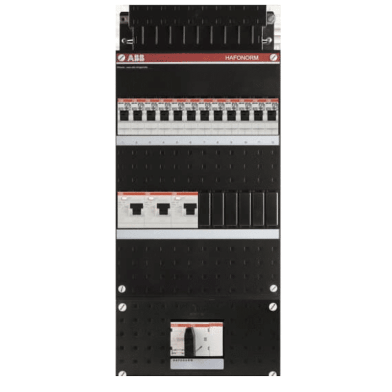 ABB busboard groepenkast 3 fase 12 groepen 220 x 500 ABB busboard groepenkast 3 fase 12 groepen 220 x 500