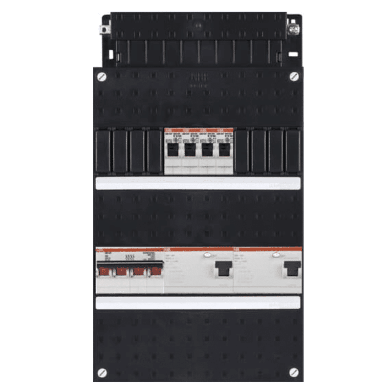 ABB busboard groepenkast 3 fase 4 groepen 220 x 390 1 ABB busboard groepenkast 3 fase 4 groepen 220 x 390 1