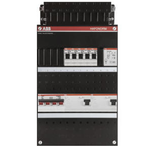 ABB busboard groepenkast 3 fase 5 groepen + beltrafo 220 x 390 1