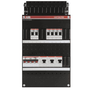ABB busboard groepenkast 3 fase 6 groepen 220 x 390 1