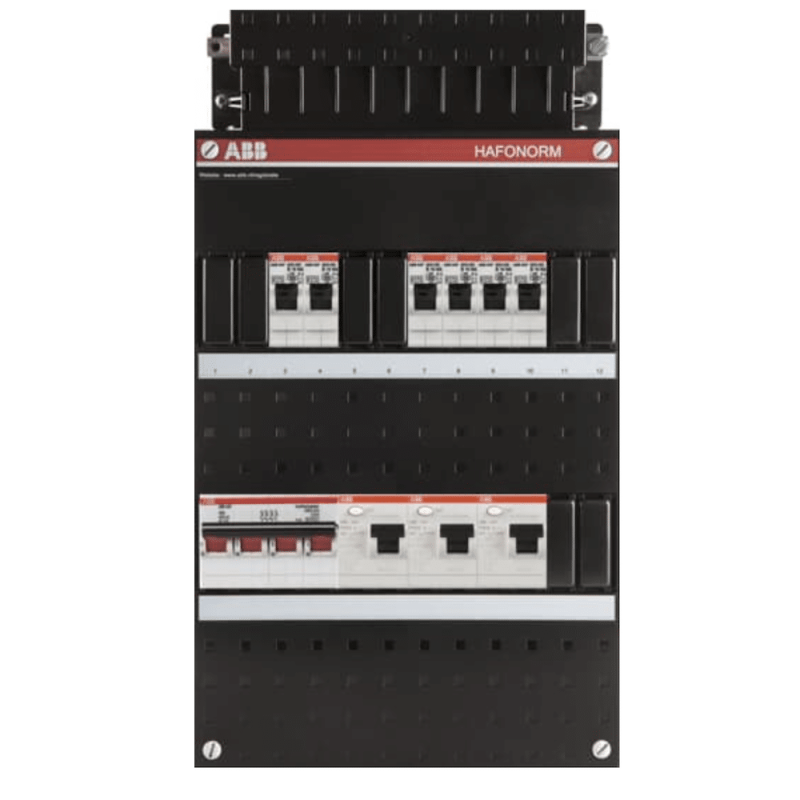 ABB busboard groepenkast 3 fase 6 groepen 220 x 390 1 ABB busboard groepenkast 3 fase 6 groepen 220 x 390 1