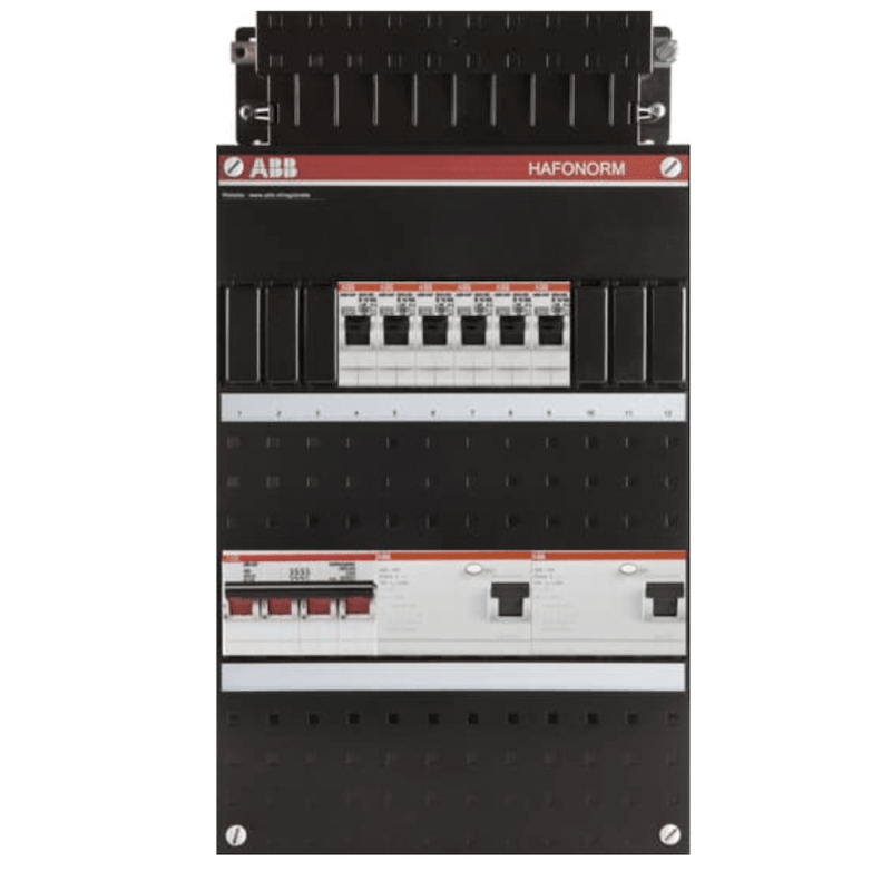 ABB busboard groepenkast 3 fase 6 groepen 220 x 390 2 ABB busboard groepenkast 3 fase 6 groepen 220 x 390 2