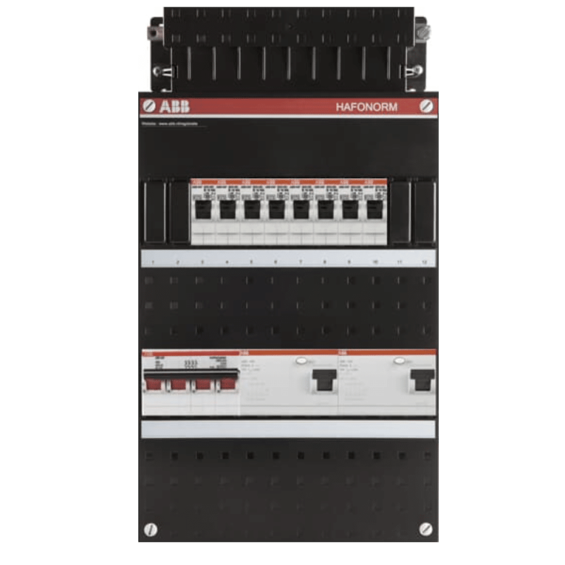 ABB busboard groepenkast 3 fase 8 groepen 220 x 390 1 ABB busboard groepenkast 3 fase 8 groepen 220 x 390 1