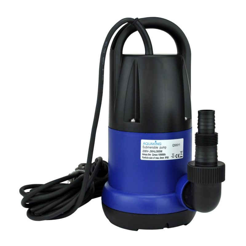 Aquaking dompelpomp Q50011 - 10000 l:h opvoerhoogte 8.5 meter Aquaking dompelpomp Q50011 - 10000 l/h opvoerhoogte 8.5 meter