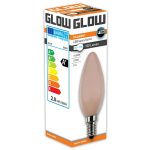 Glow Flame LED Kaars Lamp E14 5-25W C35 - 10 stuks 1
