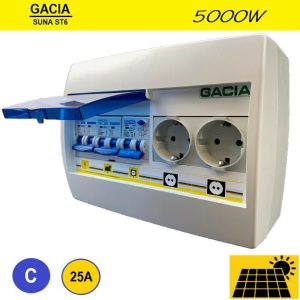 Gacia pv verdeler ST6 SUNA 5000W - 1x C25 + 2x WCD