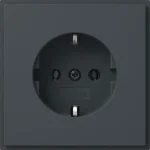 Gira TX_44 stopcontact met randaarde antraciet - 418867