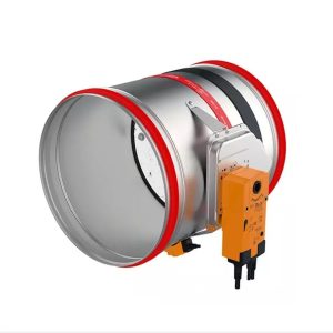 Ronde brandklep met servomotor 1
