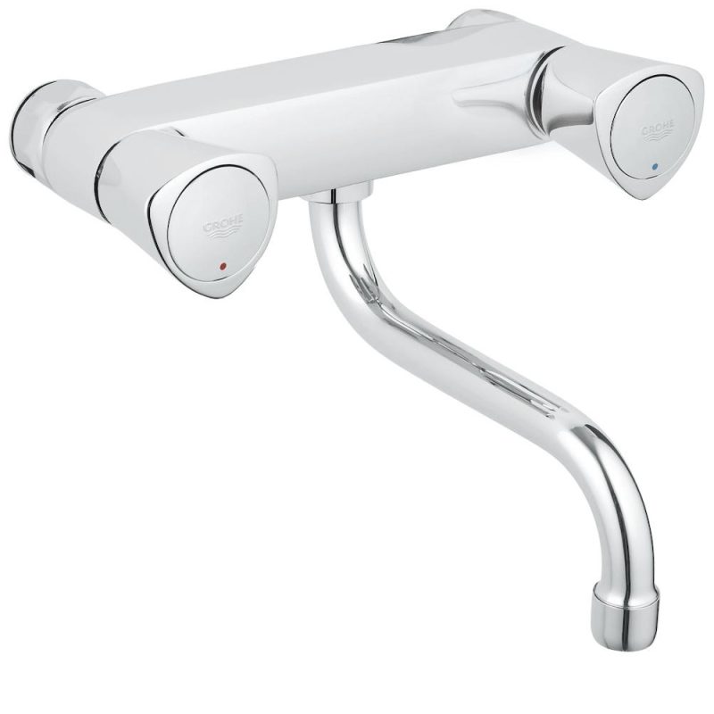 GROHE Costa-S wand-gootsteenmengkr. + onderuitloop - 31195001 GROHE Costa S wand gootsteenmengkr. onderuitloop 31195001