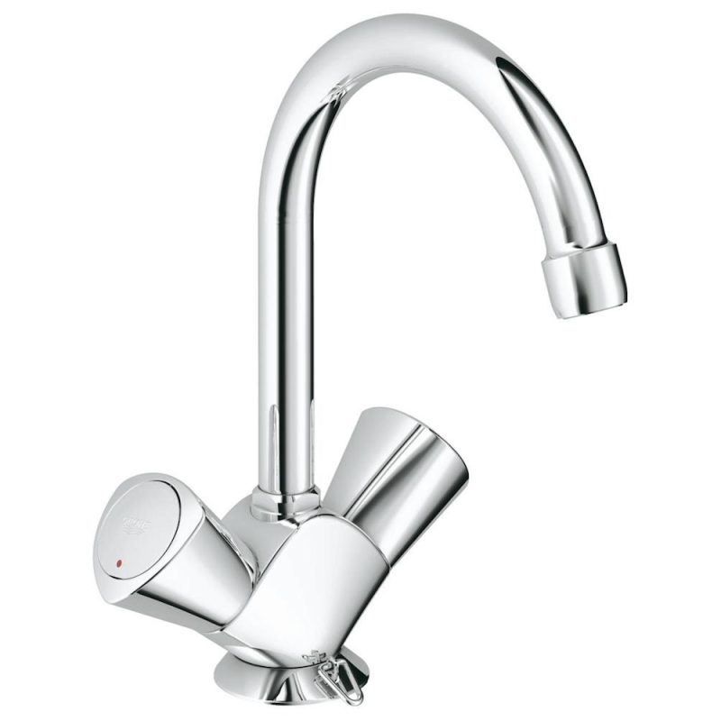 GROHE Costa-S wastafelmengkraan + ketting - 21338001 GROHE Costa S wastafelmengkraan ketting 21338001