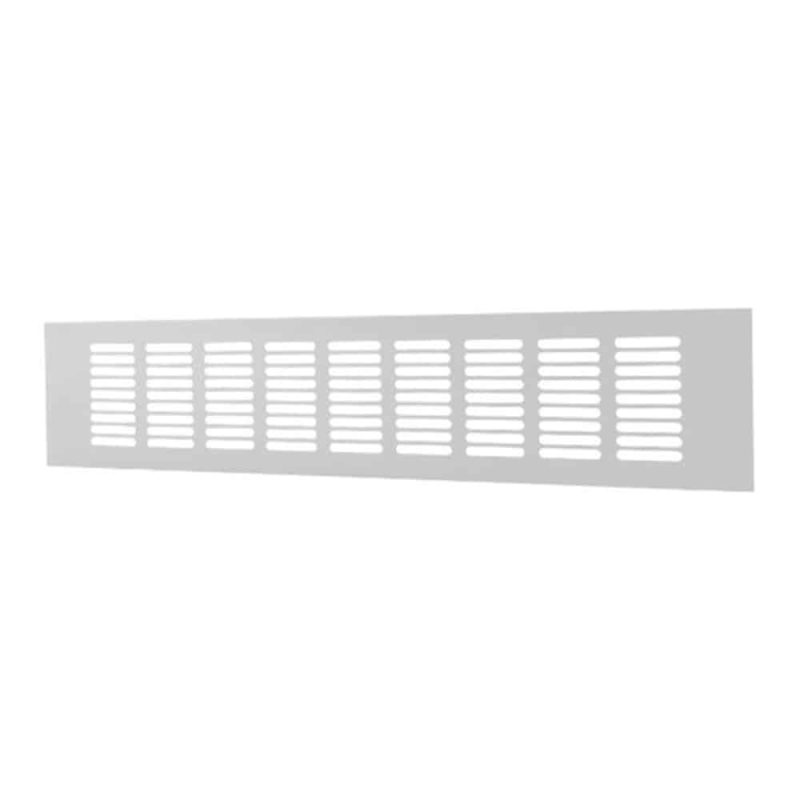 Europlast aluminium plintrooster wit 300 x 60mm - RA630 Aluminium plintrooster wit 300 x 60mm 2