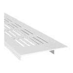 Aluminium plintrooster wit 400 x 80mm 1