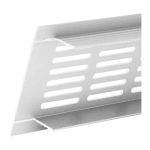 Aluminium plintrooster wit 500 x 40mm 1 1