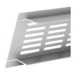 Aluminium plintrooster zilver 300 x 60mm 1 1