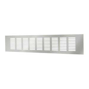 Europlast aluminium plintrooster zilver 500 x 100mm - RA1050S
