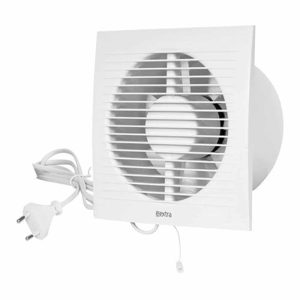 Europlast badkamerventilator 125 mm wit met trekkoord en stekker - EE125WP