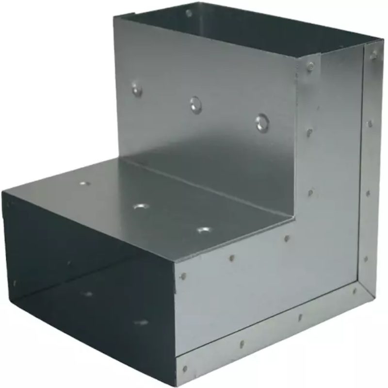 Bocht 90 graden 220x80 mm verticaal tbv instortkanaal Bocht 90 graden 220x80 mm verticaal tbv instortkanaal 1