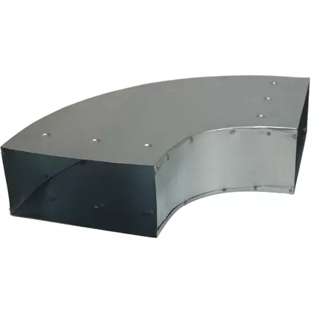 Bocht 90 graden 300×80 mm horizontaal tbv instortkanaal