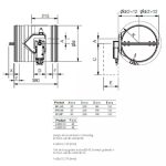Brandklep rond 125 mm met servomotor 230V EI120S 6 1