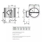 Brandklep rond 315 mm handbediend EI120S 2 1