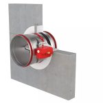 Brandklep rond 315 mm handbediend EI120S 5