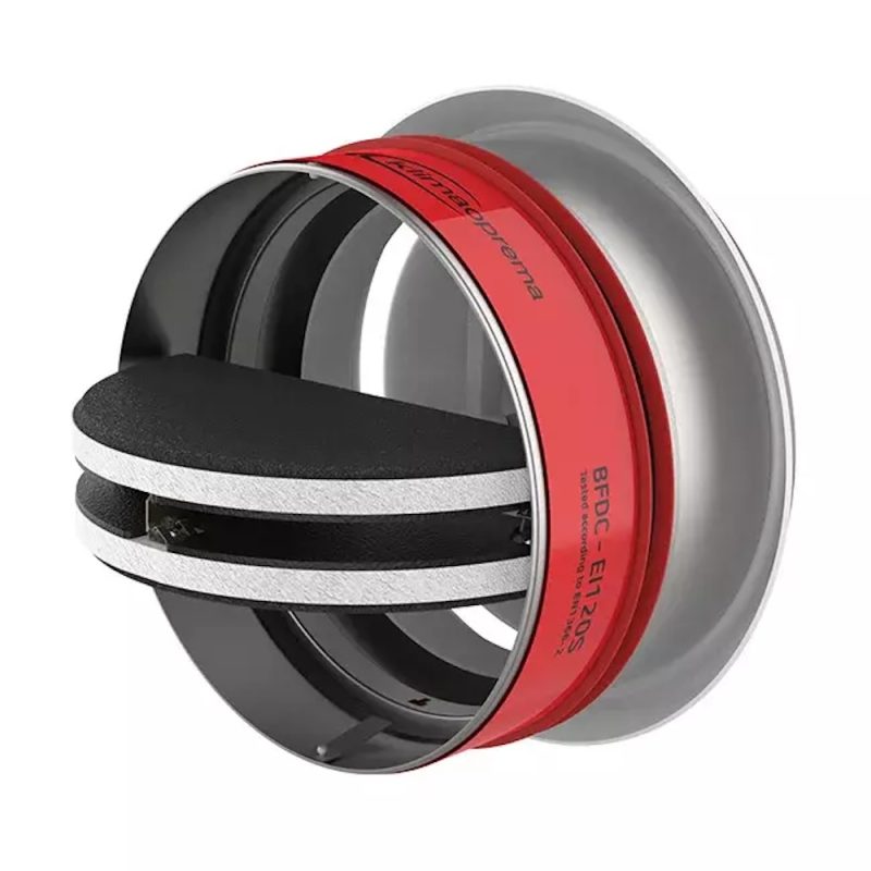 Brandvlinderklep rond met ventilatieventiel 160 mm - EI120S Brandvlinderklep rond met ventilatieventiel EI120S 1 2