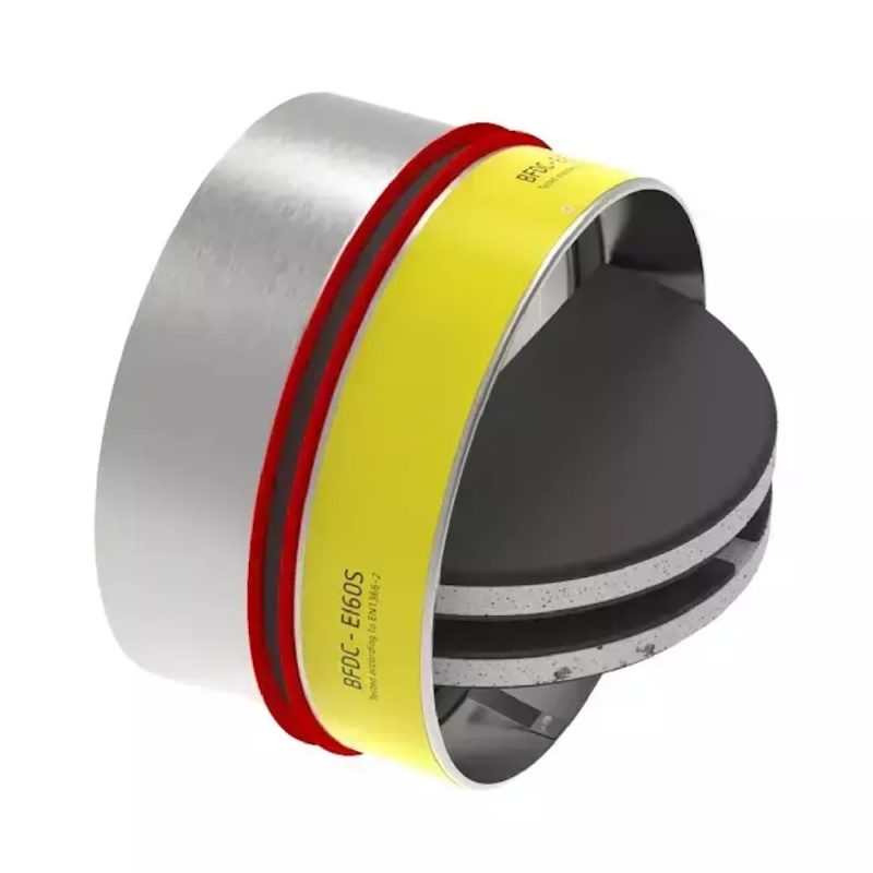 Brandvlinderklep rond met ventilatieventiel 160 mm - EI60S Brandvlinderklep rond met ventilatieventiel EI60S 1 8