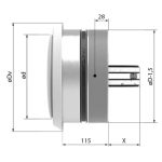Brandvlinderklep rond met ventilatieventiel EI60S 2 6