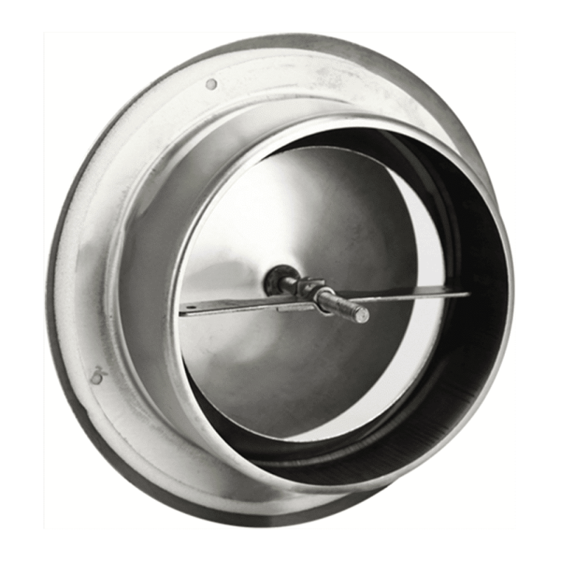 DEC RVS toevoer ventilatie ventiel met montagebus Ø 100 mm - DVS-PY100 DEC RVS ventilatie toevoer ventiel O 100 mm 1