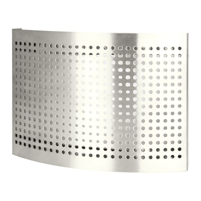 DEC RVS toevoer ventilatie ventiel met geperforeerde kap voor wandmontage Ø 100 mm - DTQAY100Y DEC RVS ventilatie toevoer ventiel O 100 mm met geperforeerde kap 3