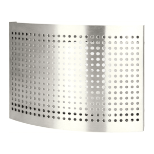 DEC RVS toevoer ventilatie ventiel met geperforeerde kap voor wandmontage Ø 125 mm - DTQAY125Y