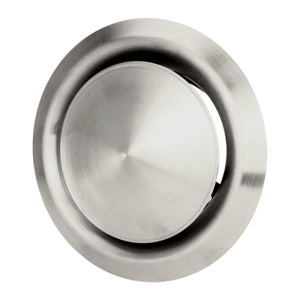 DEC RVS toevoer/afvoer ventilatie ventiel met klemveren Ø 200 mm - DVI200