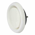 DEC kunststof ventilatie ventiel O 100 mm spierwit 1 1