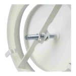 DEC metalen ventilatie afvoer ventiel klemveren O 200 mm wit 4