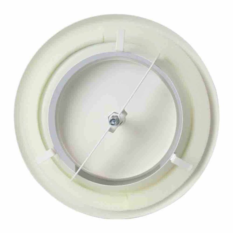 DEC metalen ventilatie afvoer ventiel klemveren O 80 mm wit 2 2