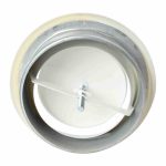 DEC metalen ventilatie afvoer ventiel montagebus O 80 mm wit 1 1